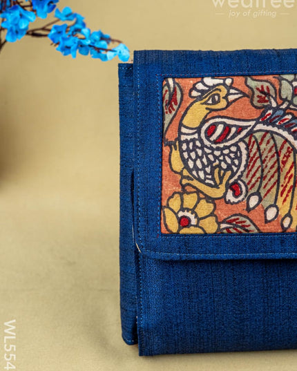 Handpainted Kalamkari Design - Jewellery Pouch - 8 inch - WL5545 - Organizers