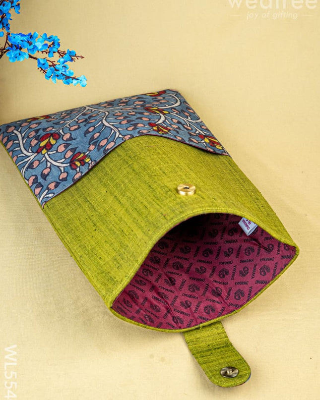 Handpainted Kalamkari Design - Laptop Bag - 15x10 inch - WL5540 - Bags & Wallets
