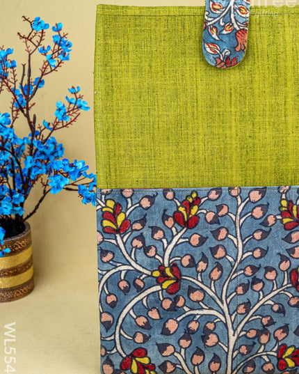 Handpainted Kalamkari Design - Laptop Bag - 15x10 inch - WL5540 - Bags & Wallets