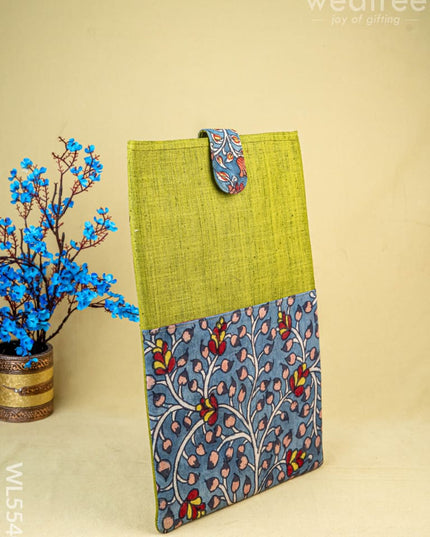 Handpainted Kalamkari Design - Laptop Bag - 15x10 inch - WL5540 - Bags & Wallets