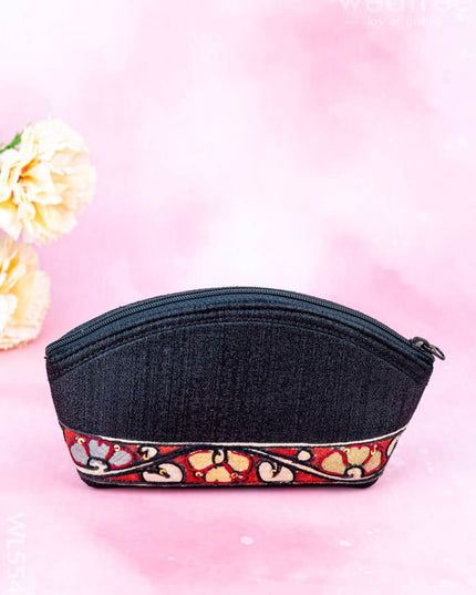 Handpainted Kalamkari Design - Pouch - 4 inch - WL5544 - Bags & Wallets