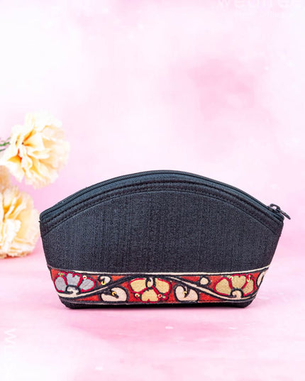 Handpainted Kalamkari Design - Pouch - 4 inch - WL5544 - Bags & Wallets