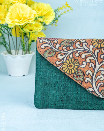 Handpainted Kalamkari Design - Purse - 5 inch - WL5546 - Organizers
