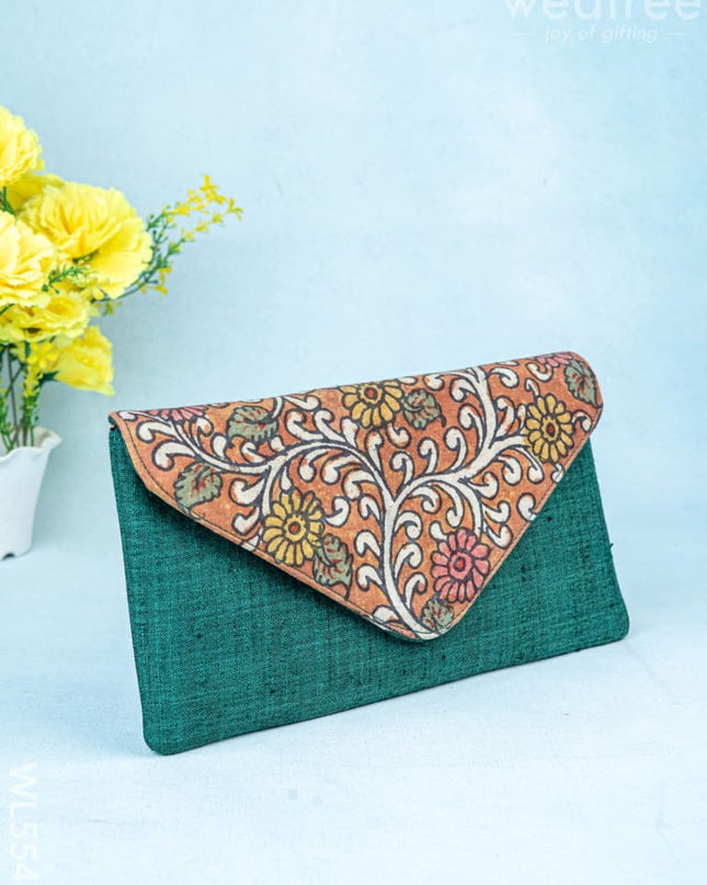 Handpainted Kalamkari Design - Purse - 5 inch - WL5546 - Organizers