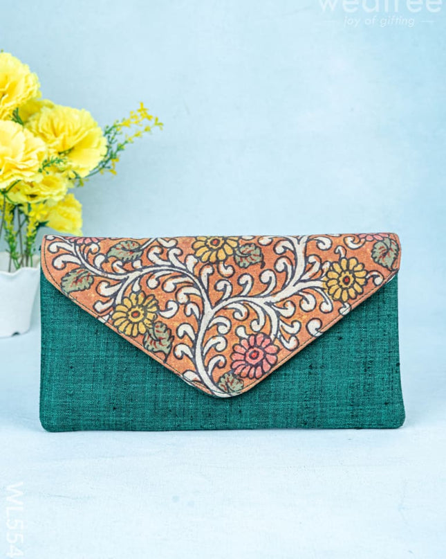 Handpainted Kalamkari Design - Purse - 5 inch - WL5546 - Organizers
