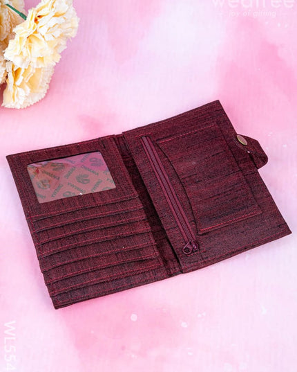 Handpainted Kalamkari Design - Wallet - 4 inch - WL5547 - Bags & Wallets