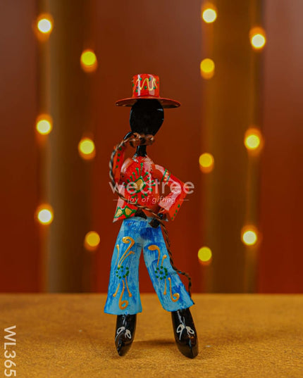Handpainted Musician Set - 3 Wl3658 Metal Decor Showpiece