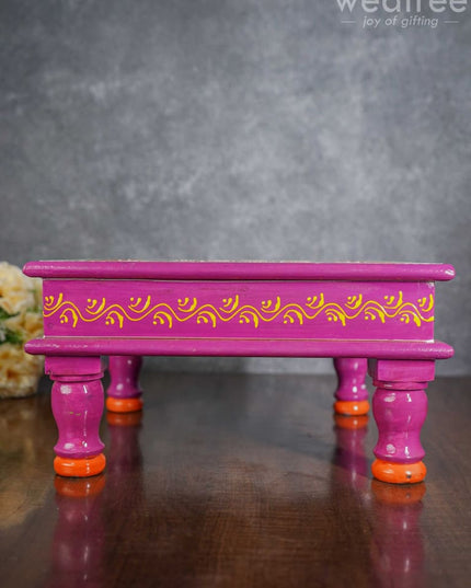 Handpainted Wooden Manai - Wl3356 Stools