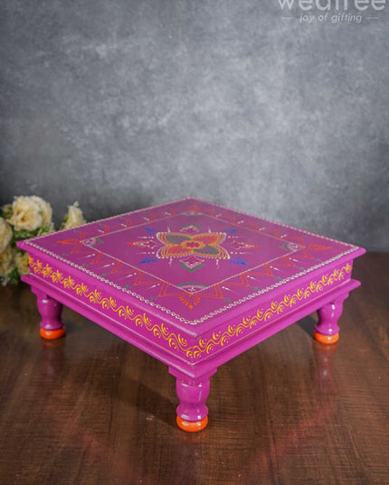 Handpainted Wooden Manai - Wl3356 Stools