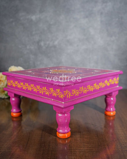 Handpainted Wooden Manai - Wl3356 Stools