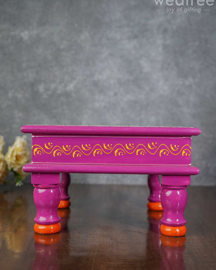 Handpainted Wooden Manai - Wl3356 Stools