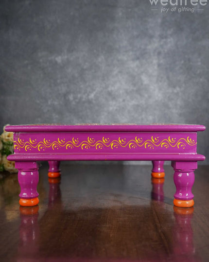 Handpainted Wooden Manai - Wl3356 Stools