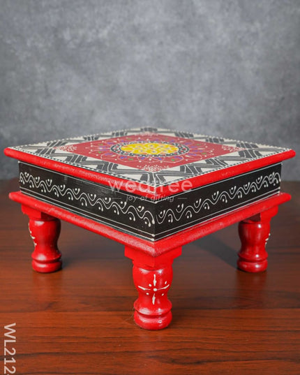 Handpainted Wooden Manai ( 10 X Inch ) - Wl2124 Utility