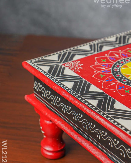 Handpainted Wooden Manai ( 10 X Inch ) - Wl2124 Utility