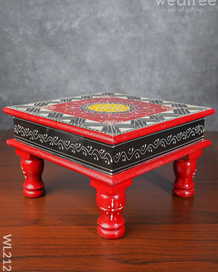 Handpainted Wooden Manai ( 10 X Inch ) - Wl2124 Utility