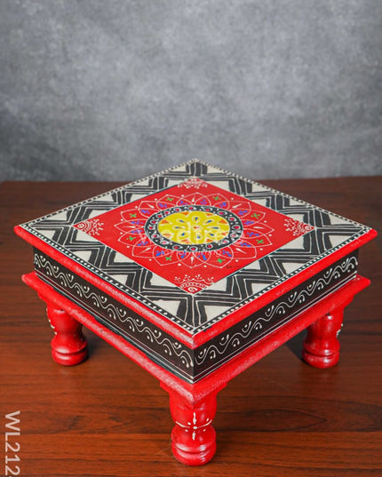Handpainted Wooden Manai ( 10 X Inch ) - Wl2124 Utility