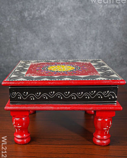 Handpainted Wooden Manai ( 10 X Inch ) - Wl2124 Utility