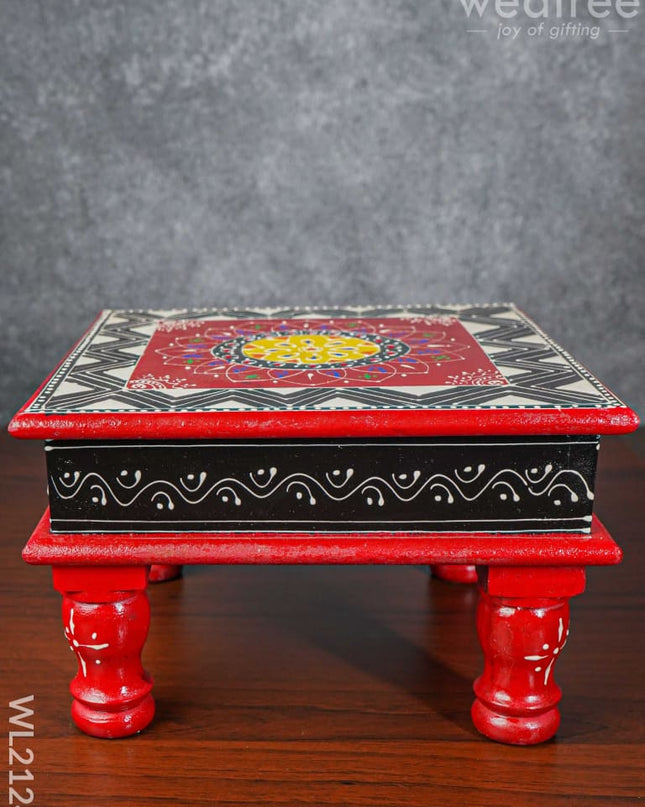 Handpainted Wooden Manai ( 10 X Inch ) - Wl2124 Utility