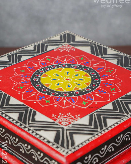 Handpainted Wooden Manai ( 10 X Inch ) - Wl2124 Utility