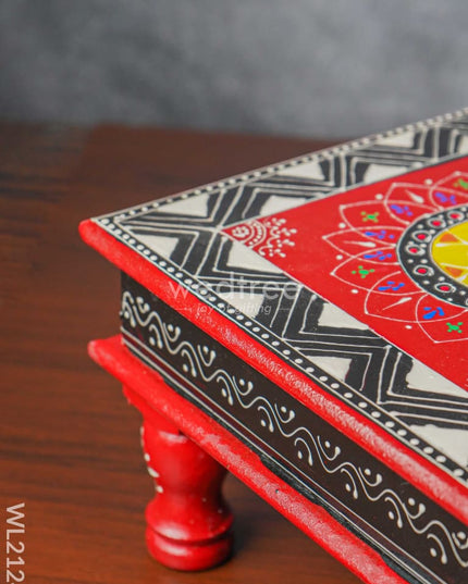 Handpainted Wooden Manai ( 10 X Inch ) - Wl2124 Utility