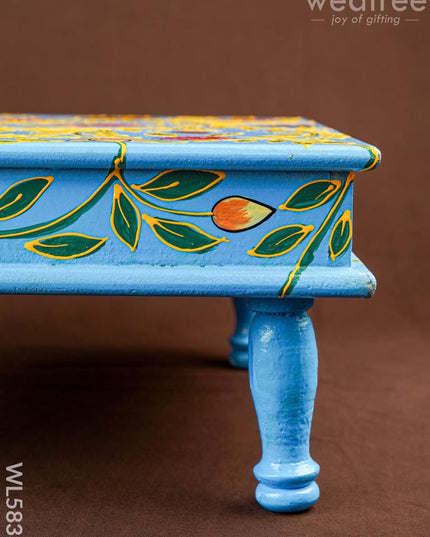 Handpainted Wooden Manai - Floral - 15 inch - WL5833 - Wooden Decor