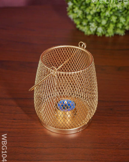 Hanging Jhaali T Light Holder - Wbg1045 Diyas & Candle Holders