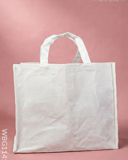 Happy Diwali Printed Cotton Bag - WBG1141-1 - Cloth Bags