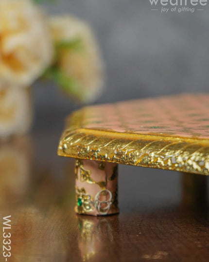 Hexagon Shaped Meenakari Manai - 10 X Inch Wl3323-2