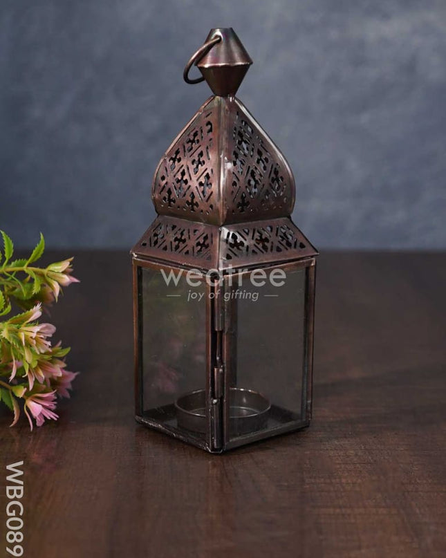 Home Décor Metal Hanging Lantern In Distressed Finish - Wbg0898 Candles
