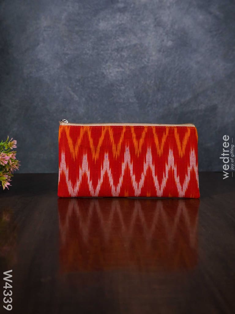 Ikkat Fabric Purse - W4339 Clutches & Purses
