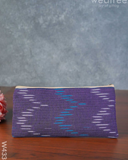 Ikkat Fabric Purse - W4339 Clutches & Purses