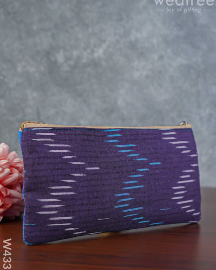 Ikkat Fabric Purse - W4339 Clutches & Purses