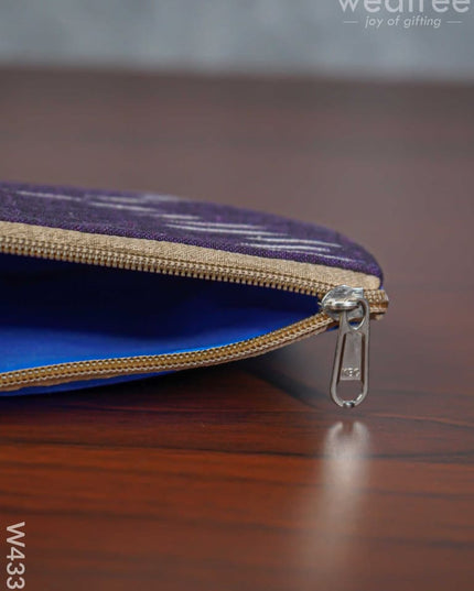 Ikkat Fabric Purse - W4339 Clutches & Purses