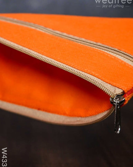 Ikkat Fabric Purse - W4339 Clutches & Purses