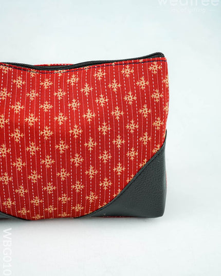 Ikkat Zipper Pouch - WBG0101 - Clutches & Purses