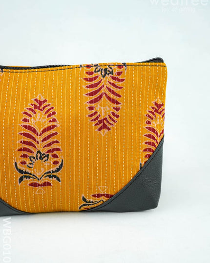 Ikkat Zipper Pouch - WBG0101 - Clutches & Purses