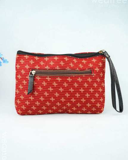 Ikkat Zipper Pouch - WBG0101 - Clutches & Purses