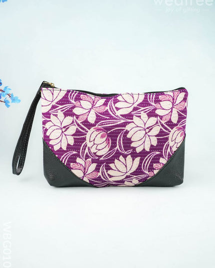 Ikkat Zipper Pouch - WBG0101 - Clutches & Purses