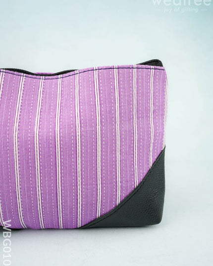 Ikkat Zipper Pouch - WBG0101 - Clutches & Purses