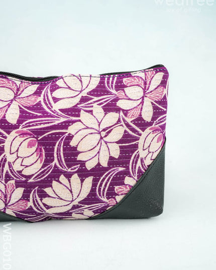 Ikkat Zipper Pouch - WBG0101 - Clutches & Purses