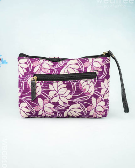 Ikkat Zipper Pouch - WBG0101 - Clutches & Purses
