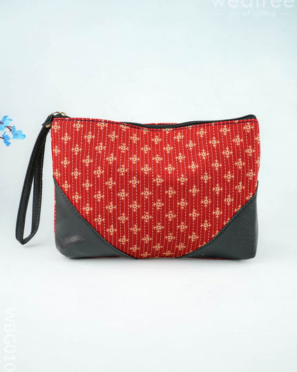 Ikkat Zipper Pouch - WBG0101 - Clutches & Purses