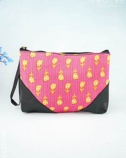 Ikkat Zipper Pouch - WBG0101 - Clutches & Purses