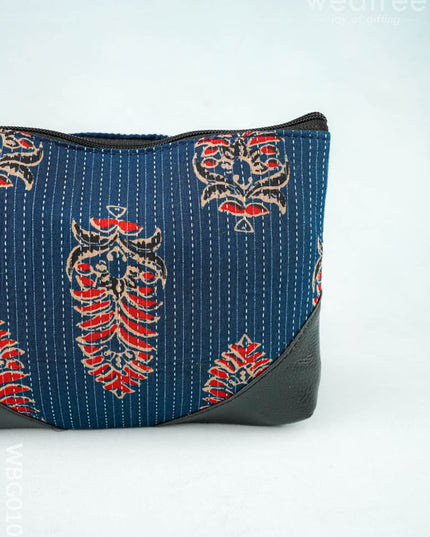 Ikkat Zipper Pouch - WBG0101 - Clutches & Purses