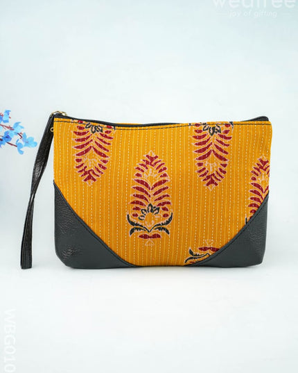 Ikkat Zipper Pouch - WBG0101 - Clutches & Purses