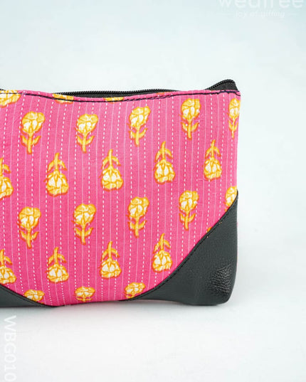 Ikkat Zipper Pouch - WBG0101 - Clutches & Purses