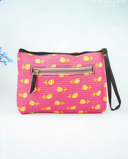 Ikkat Zipper Pouch - WBG0101 - Clutches & Purses