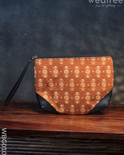 Ikkat Zipper Pouch - Wbg0101 Clutches & Purses