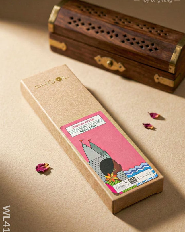 Incense Stick Refill Pack - Indian Rose - WL4199 - Eco-Friendly RG