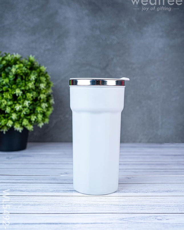 Insulated Mug with Lid - 6 inch - Grey - WL5492-2 - Bottles & mugs